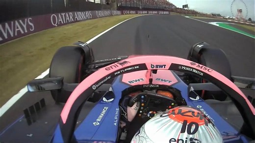 Una onboard en el A525 con Pierre Gasly en la Q2 de Suzuka en 2025 🏎️ ⏱️ 1:27.822. Quedó afuera de la Q3 por 0.037s. 🤏🏻 [ ©️ @PG10_Inside ]