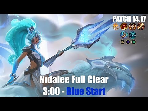 Nidalee Full Clear - 3:00 Blue Start World Record - Patch 25.11