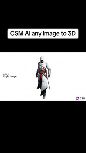 CSM AI Create 3D assets from video, image or text. #ai #artificialintelligence #aiart #art #3d #gamedev #gaming #stablediffusion #midjourney