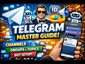 Telegram GUIDE FOR Creating Channels, Groups, Bots, Topics & IDs Explained