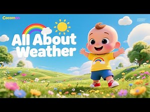 Types of weather | Kids Learning –Weather names for Kids | Weather vocabulary for Kids⛅️⛈️🌈❄️🌀🌬