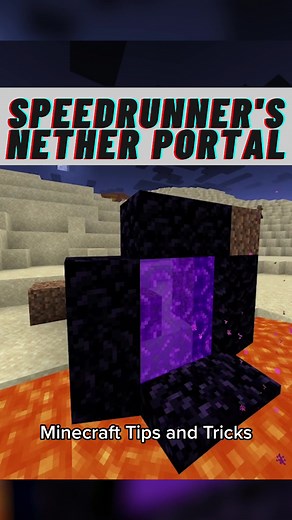 Replying to @kolex1024 Minecraft Speedrunner’s tips and tricks redstone tutorial speedy nether portal with a lava pool! #minecraft #icecoffey #minecraftbuilding #minecrafthacks #gaming #gamingontiktok #redstone #bedrock #mcpe