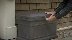 RTS Home Accents ParcelWirx Prestige Pewter Vertical Package Delivery Box 550200401A6581