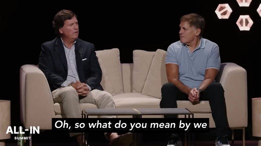 Mark Cuban: “Half my family is Ukrainian … I think we should help.” Tucker Carlson: “How much money have you sent to Ukraine?” Cuban: “None.” Carlson: “If you think we need to help, why don't you start?” | Dave Brown USA
