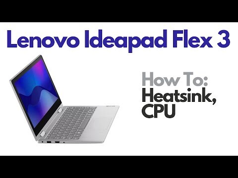 How To Heatsink CPU Assembly - Lenovo Ideapad Flex 3 Laptop Computer