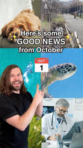 Some of the best good news stories from October you may not have heard about! | Sam Bentley
