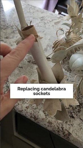 Replace broken candelabra sockets #diy #light #shorts #shortsvideo