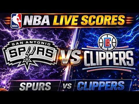 🔴 SPURS vs LA CLIPPERS | NBA LIVE Scoreboard & Gamecast