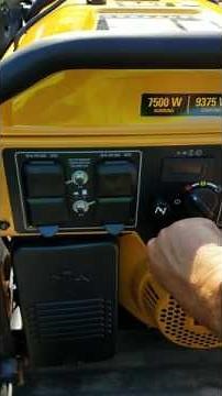 "CAT RP7500e Generator first startup"