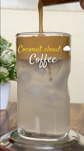 Viral Coconut Cloud Coffee Recipe ☕🥥 | Easy Café-Style Coffee at Home 🏠