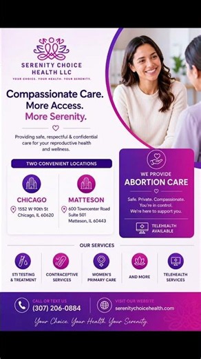 Abortion Care, STI Testing & Women's Primary Care in Illinois