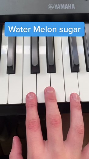 Watermelon sugar😈 #fyp #piano #tutorials #foryou #watermelon