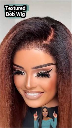 Finally…4C Textured Bob Wig That Looks Like Your Hair | Ombré Glueless