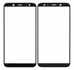 Front Glass for Samsung Galaxy A6 Plus (2018) - Black