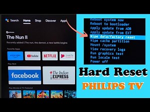 Philips Android TV : How to Hard Reset | Factory Reset