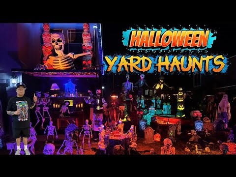 SCARY HALLOWEEN ￼￼YARD HAUNTS 2025 WALKTHROUGH AMAZING!