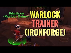 Ironforge Warlock Trainer (WoW Classic)