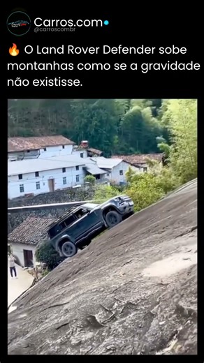 🔥 O Land Rover Defender sobe montanhas como se a gravidade não existisse ☠️ #carros #automobile #br