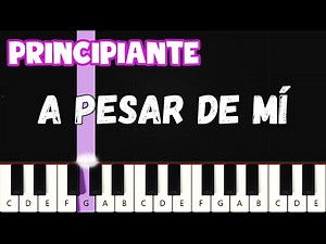 A Pesar de Mí - Redimi2 | Teclado y Piano Tutorial | Nivel Fácil Principiantes