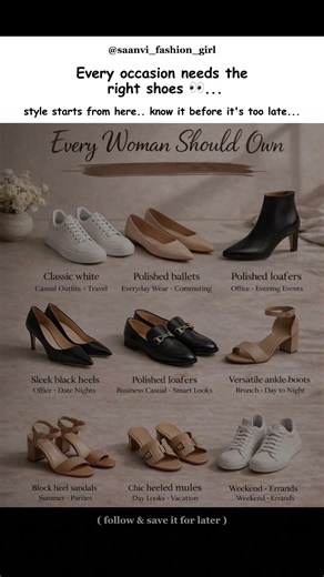Every Occasion Needs the Right Shoes 👠✨ | 9 Must-Have Shoes for Women 2026