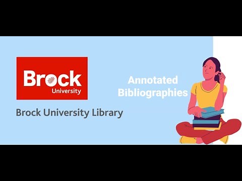 What's an annotated bibliography?