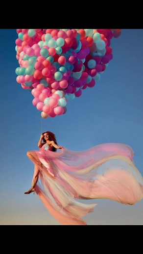 Floating with Balloons: A Dreamy Scenic Experience