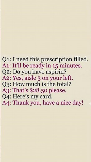 AT THE PHARMACY - Easy English Conversation for Beginners l Improve Your English Pronunciation