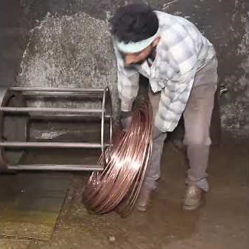 The Hypnotic Art of Copper Wire Making: Forging Precision from Raw Bars