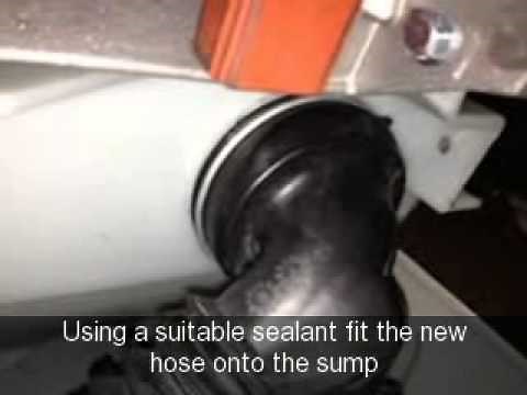 How to replace a sump hose on a Hoover HNF7138 washing machine