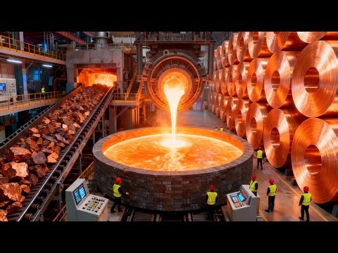 Inside the world’s largest copper plant — turning raw rock into 99.99% pure copper is amazing!