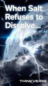 What If Salt Stopped Dissolving in Water? — The 72-Hour Ocean Chemistry Collapse Explained #whatif