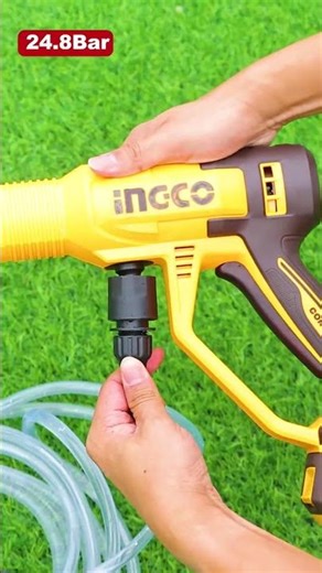 Hidrolavadora INGCO 20V | Limpiá con potencia. Movete con libertad.