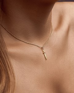 Dagger Necklace – Small Sword Pendant in 925 Sterling Silver or 24k Gold Plated - Etsy