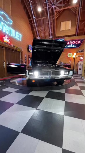 Sleek and slim in black. Introducing our 1969 Dodge Charger 440 R/T !