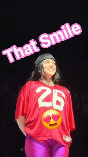 Billie Eilish's high stage jump and smile ♥️ Hit Me Hard And Soft Tour. #billieeilish #moments
