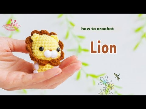 #091 | Lion Amigurumi | How To Crochet Animals Amigurumi | ‪@1-minami‬