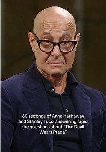 Anne Hathaway & Stanley Tucci on Devil Wears Prada