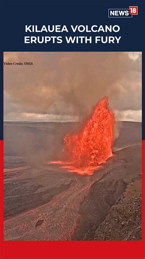 2K views · 20 reactions | #WATCH | Lava fountains soared nearly 400 feet as Kilauea erupted again in Hawaii, sending ash, smoke and molten rock high into the sky. #Kilauea #Hawaii #LavaEruption #Volcano | News18 | Facebook