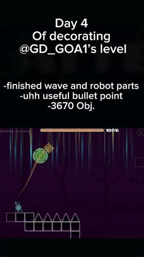 Day 4 of decorating @GD_GOA1’s first level #shorts