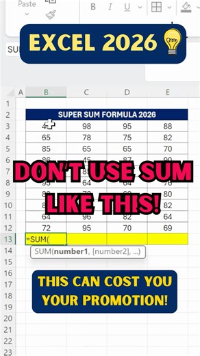 99% Excel Users Don’t Know this Excel Trick | Excel Tips and Tricks #excel #exceltutorial #exceltips