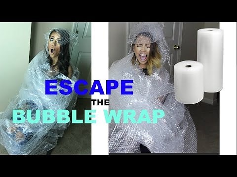 ESCAPE THE BUBBLE WRAP CHALLENGE!😱