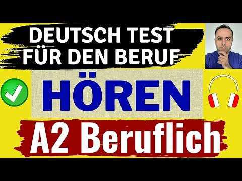 German Test for the Profession A2 Listening / Exam TELC A2 Professional Listening Comprehension /...