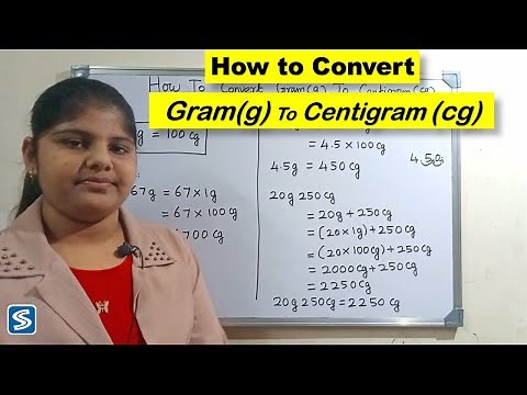 Conversion of Gram to Centigram | gram into centigram | How to convert gram to centigram | g to cg