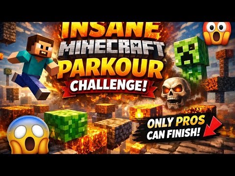 “🔥 INSANE Minecraft Parkour Challenge | Only PRO Players Can Finish 😱”#minecraft