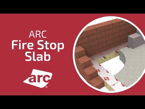 ARC Fire Stop Slab - Effective Fire Stopping in the Cavity for External Masonry Walls