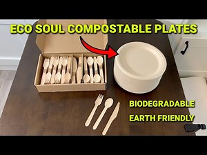 Eco Soul Compostable Paper Plates: The Biodegradable Earth-Friendly DinnerWare
