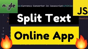 Node.js Express Text Splitter By Space,Comma and Semicolon Online Tool Using Split Method in JS