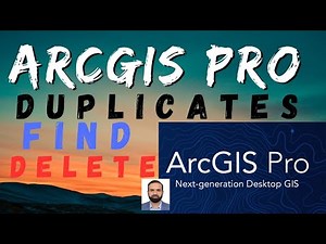 ArcGIS Pro FIND DELETE DUPLICATES
