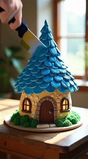 Can You Tell This Smurf House Is a Cake?