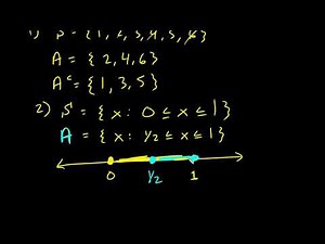 Operations of Set Theory: Complements